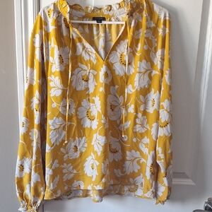 Yellow Floral Blouse